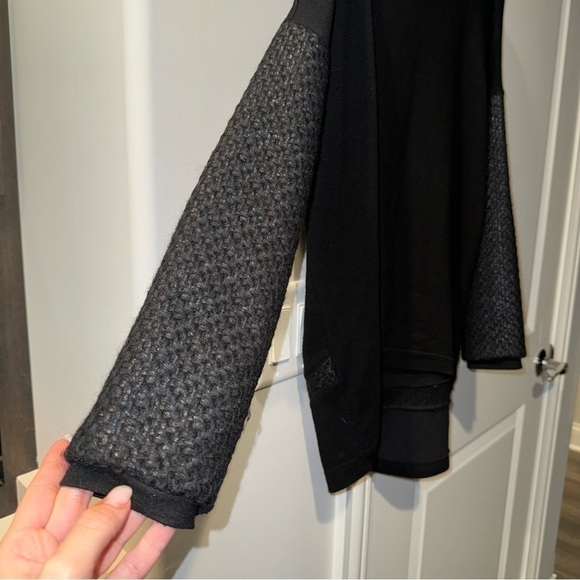 Generation Love Bobo Laminated Boucle Combo Sweater in BLACK 🖤 - Picture 5 of 9